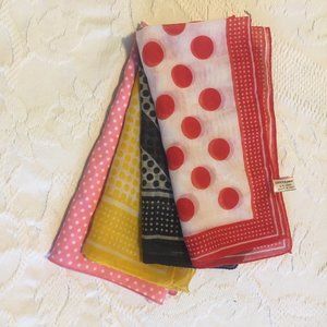 Bundle Deal! 4 Polyester Scarves